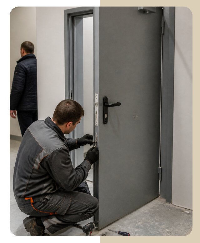 Ремонт противопожарной двери в Ржеве по цене 6681 р. | Дверной